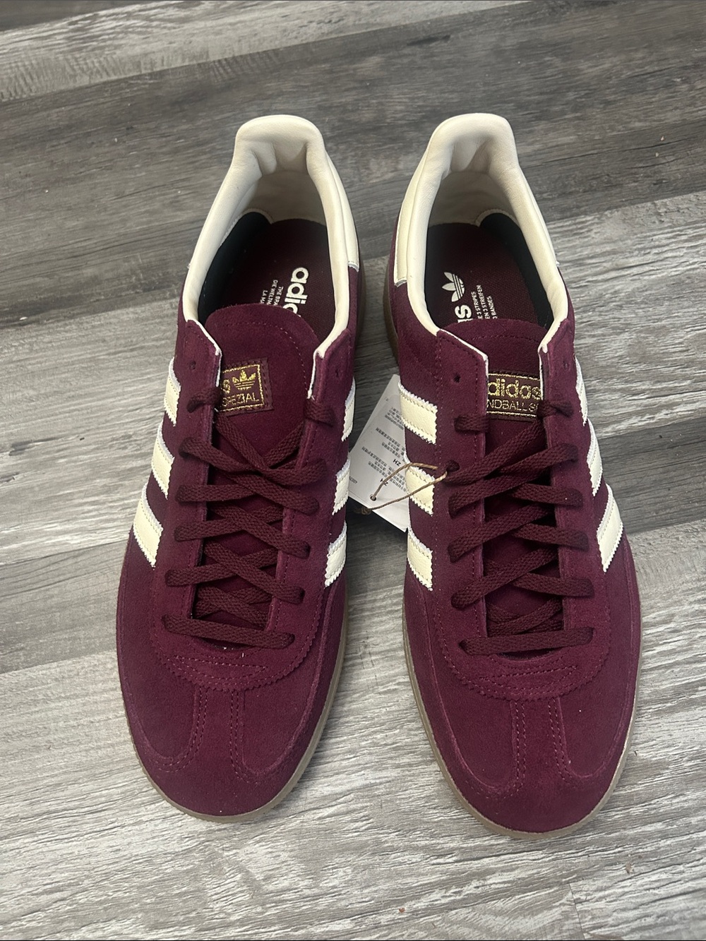 adidas Spezial Women’s Sneakers - Burgundy & Cream - Picture 3 of 7